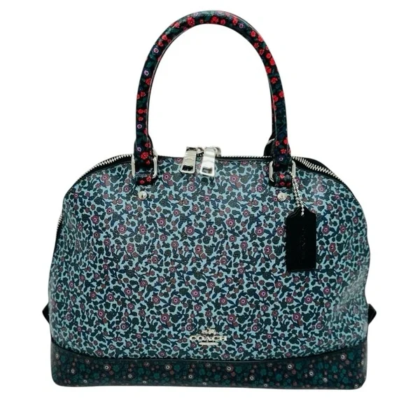 Coach Sierra Satchel Ranch Floral Tea Rose Print Limited Edition Domed Bag $395 - Picture 2 of 14